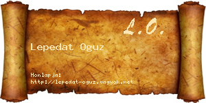 Lepedat Oguz névjegykártya
